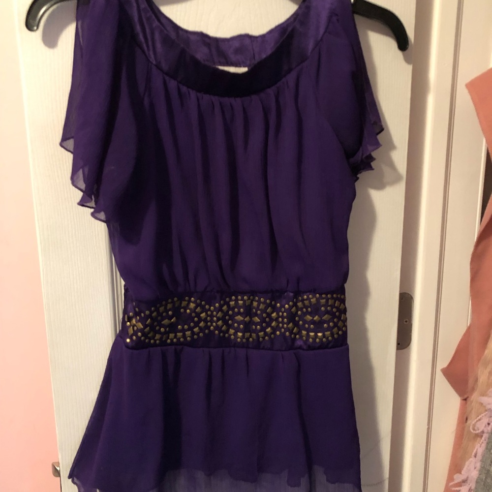 Royal purple blouse